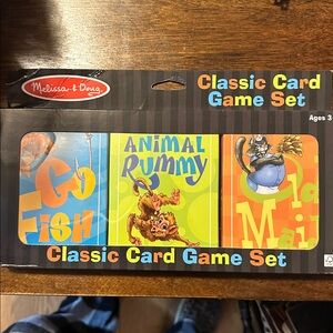 Melissa & Doug Vibrant Card Game Trio - Blue, Green, Orange